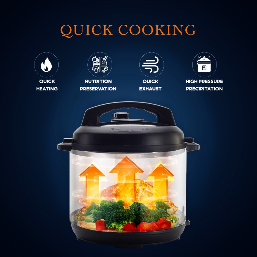 Wellspire Instant Pot (6 Litres) with #304 Stainless Steel Inner Pot,  Pressure Cook, Sauté, Steam and more