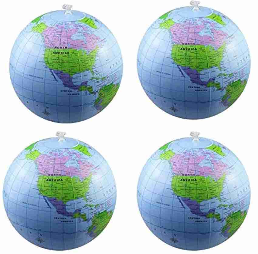 Inflatable world globe beach ball top