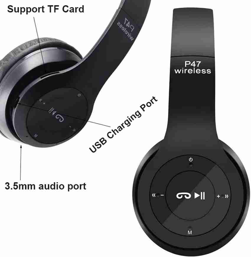 Wanzhow HD Sound Extra Bass Wire Wireless TF Card Supported