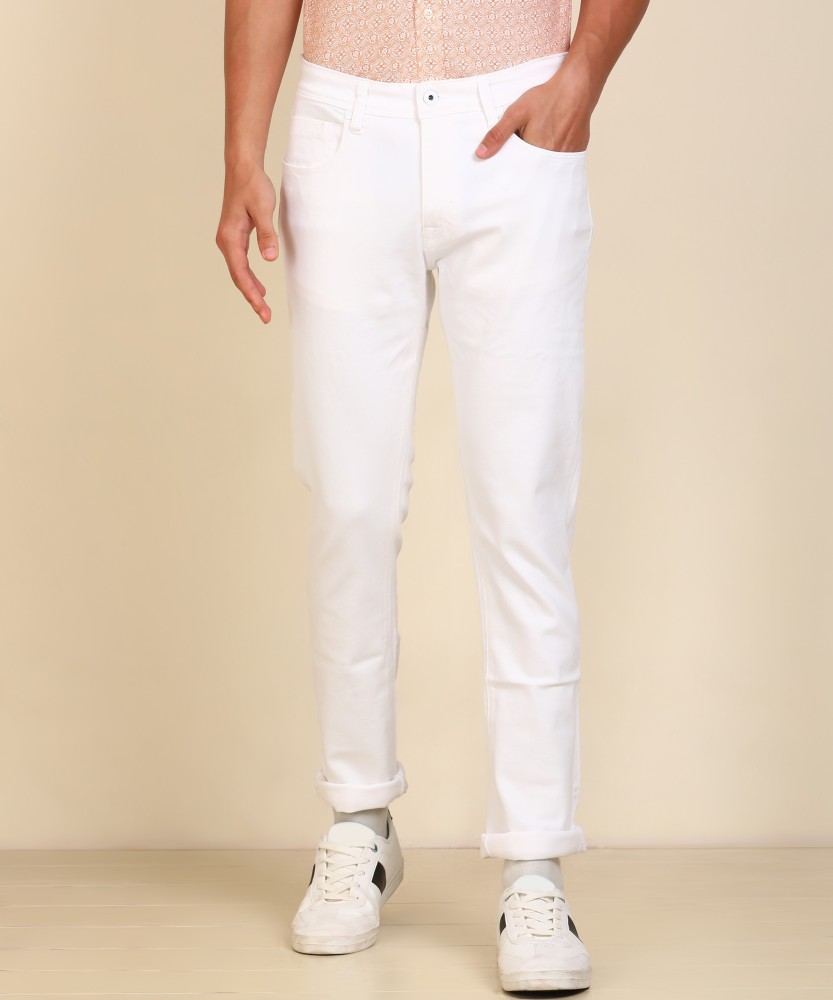 The Indian Garage Co Slim Men White Jeans  Buy The Indian Garage Co Slim  Men White Jeans Online at Best Prices in India  Flipkartcom