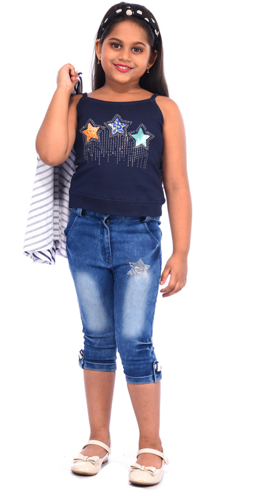 Aayat Fashion Girls Party Festive Three Fourth Pant Top Jacket Price in India Buy Aayat Fashion Girls Party Festive Three Fourth Pant Top Jacket online at Flipkart