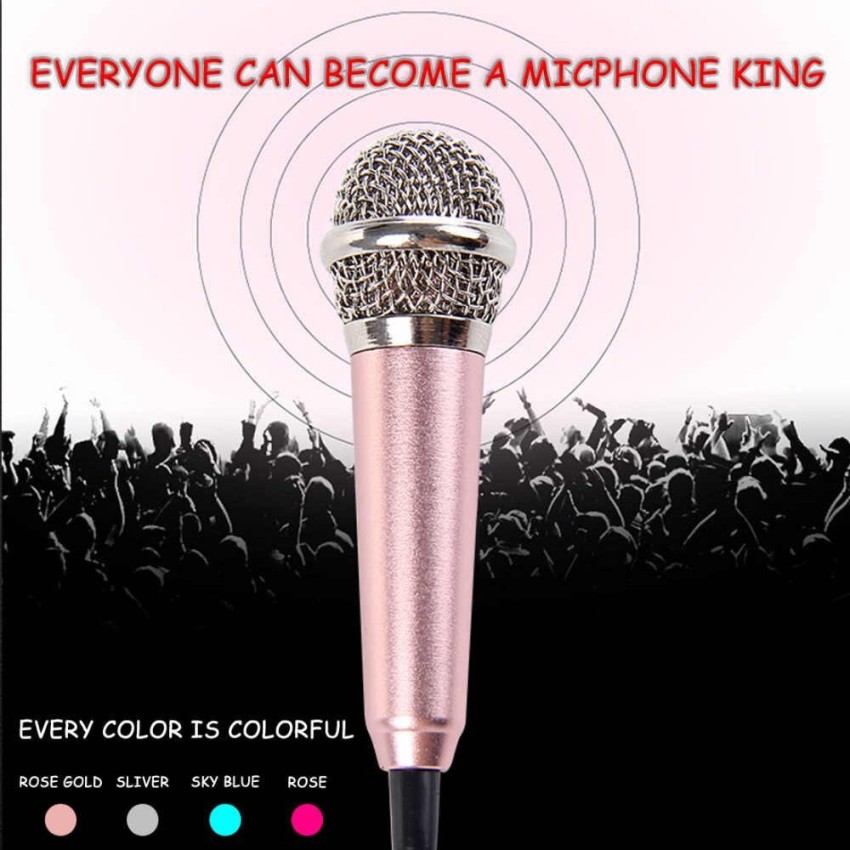 Portable 3.5mm Stereo Studio Mic For KTV Karaoke Mini Handheld