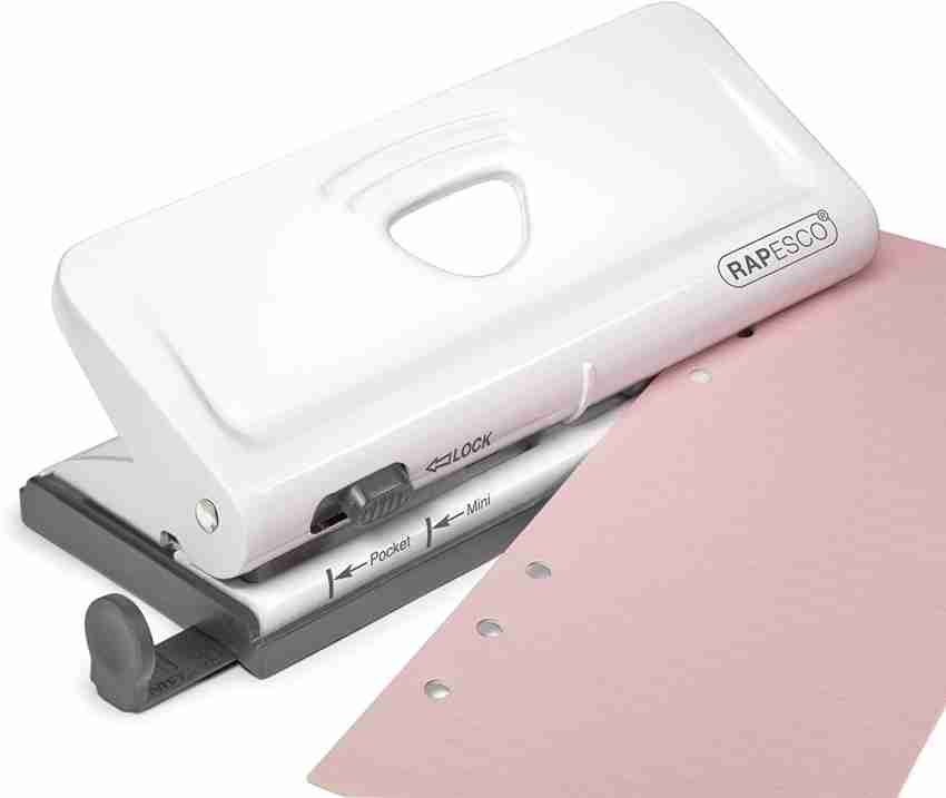 Metal 6 Hole Punch Pink Craft Punch Paper Cutter Adjustable DIY A4