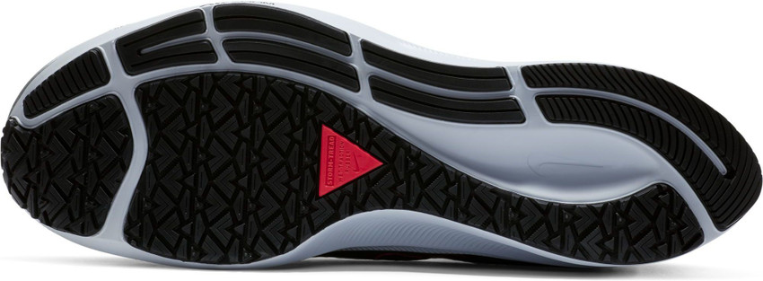 nike running air zoom pegasus 37 shield trainers in black