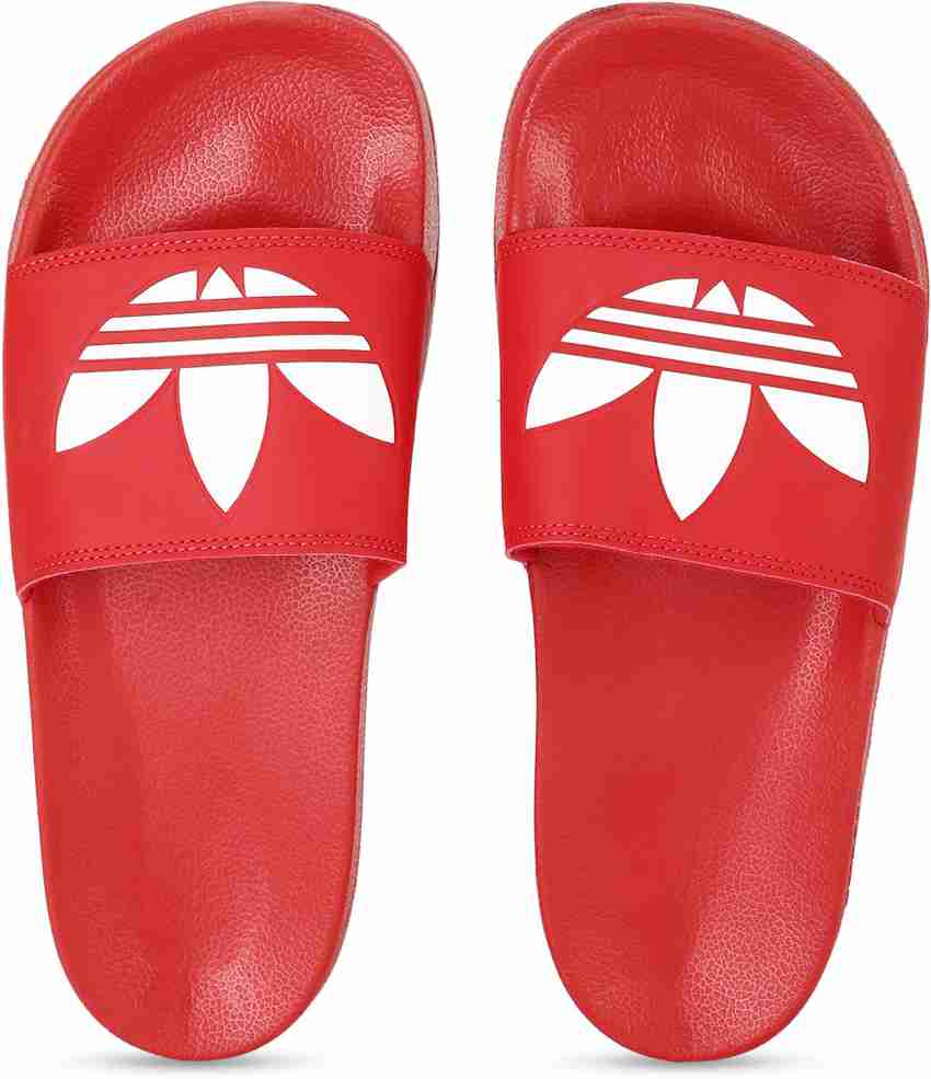 Adidas originals sale red flip flops