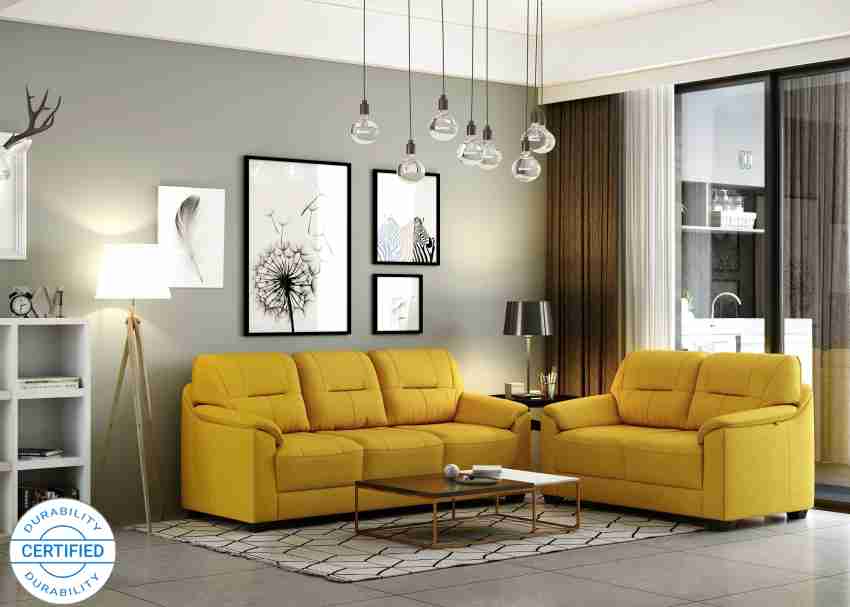 Sofa set outlet yellow