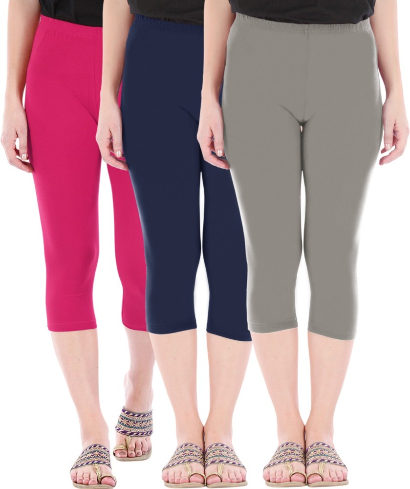 Buy That Trendz Capri Leggings Women Pink, Blue, Grey Capri - Buy Buy That  Trendz Capri Leggings Women Pink, Blue, Grey Capri Online at Best Prices in  India