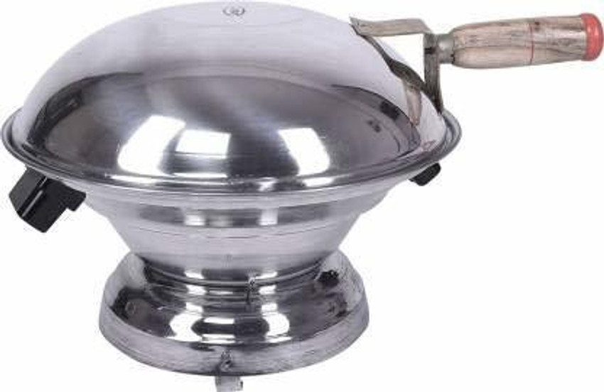 nivistar Dal Bati maker Baking Oven 25 cm X 25 cm X 35 cm Aluminum 1 Piece Silver Gas Tandoor Barbecue Grill Food Steamer Cookware Set Aluminium