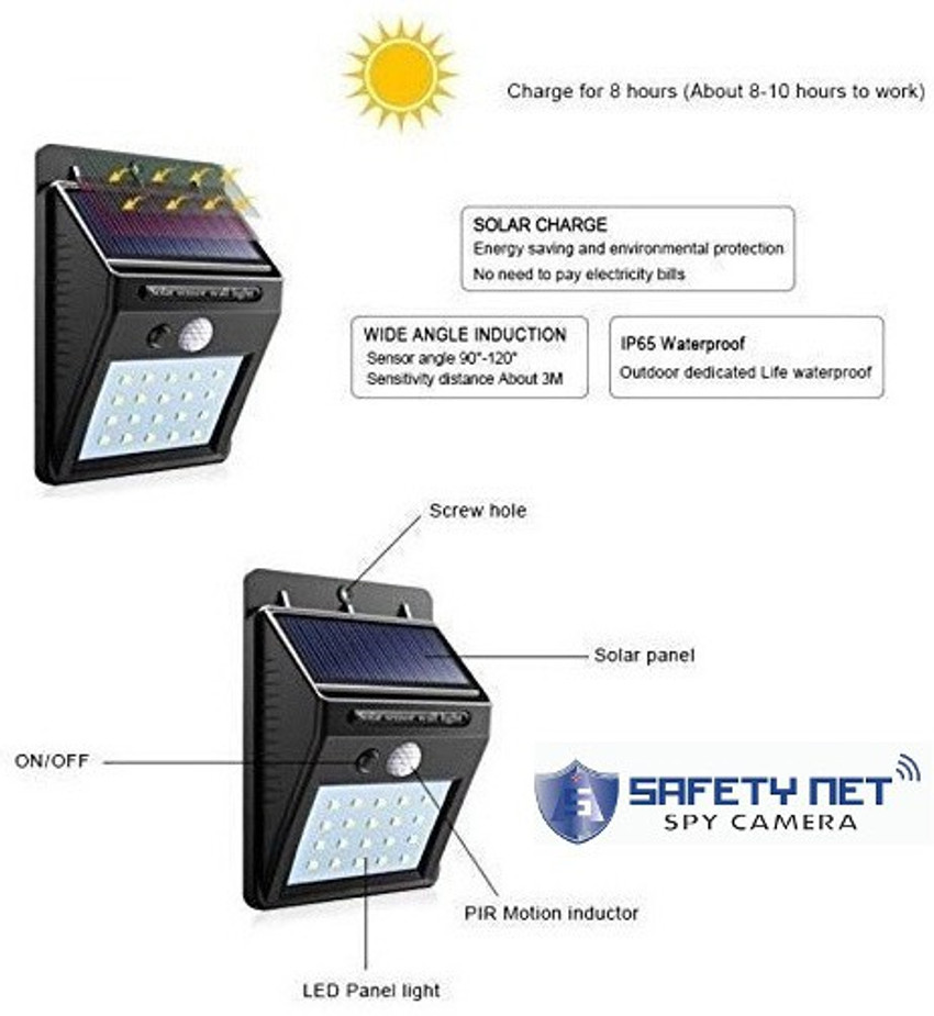 Solar discount spy camera