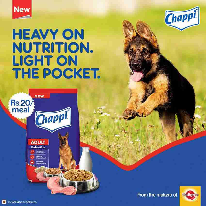 Chappie dog food 20kg price store