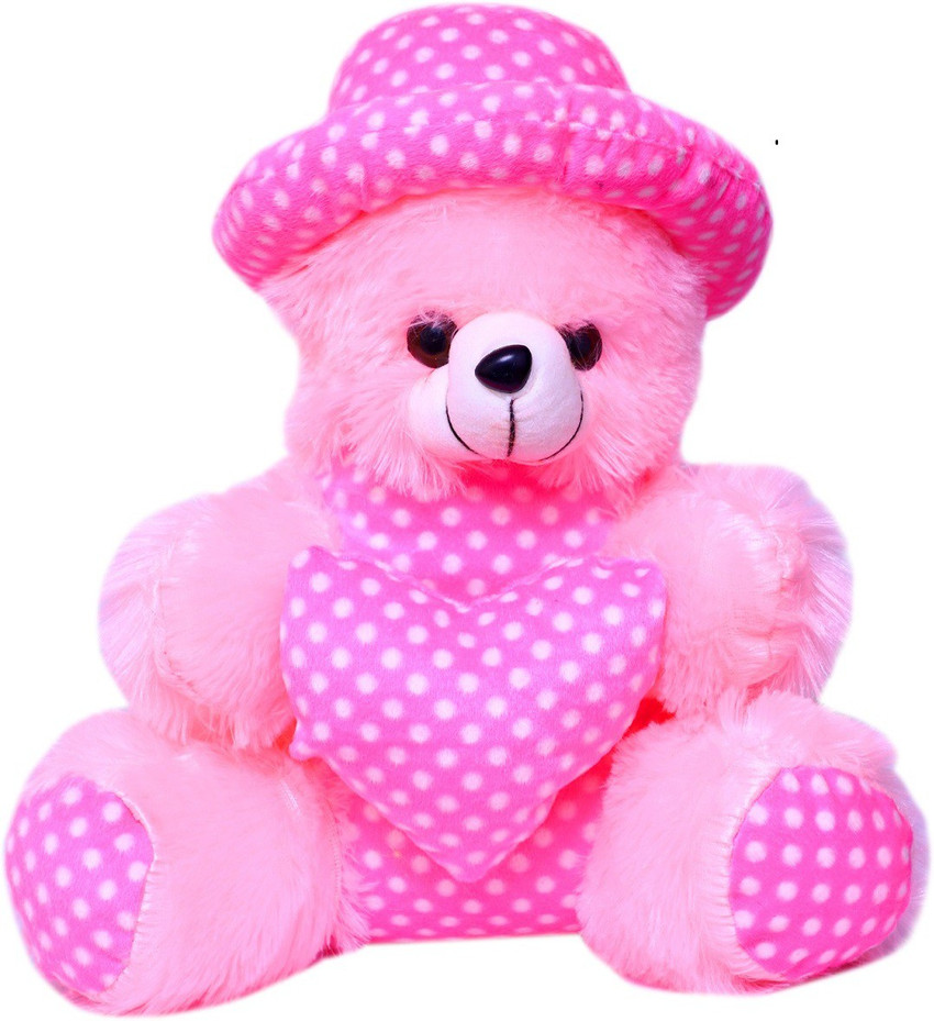 Pink and yellow teddy bear discount