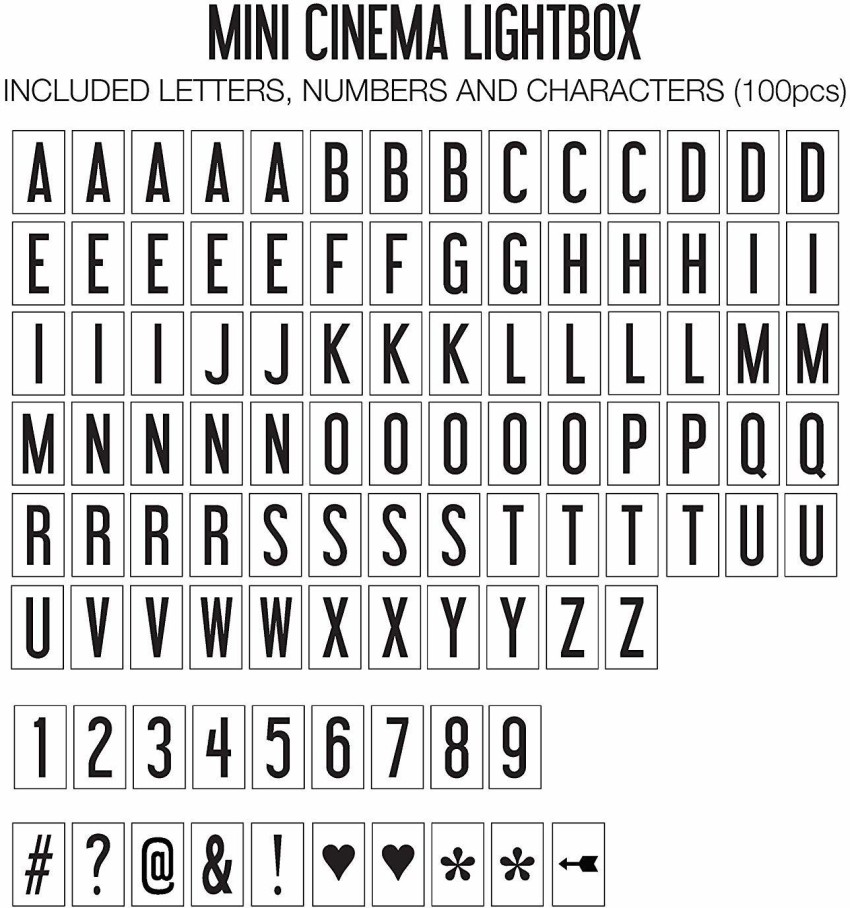 My Cinema Lightbox 8 x6 White/White - Mini Cinema Lightbox, Personalized  Light Box Sign, 8x6 (DIN A5) - Kroger