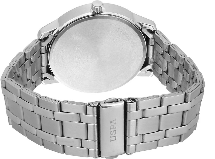 Us polo assn on sale stainless steel watch