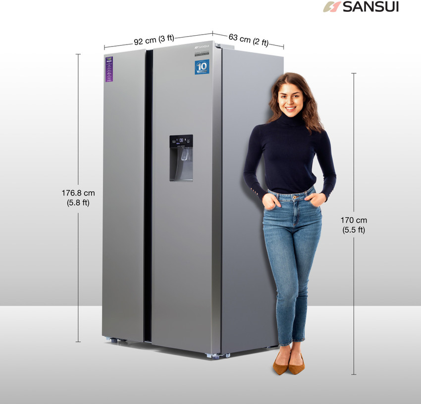 Sansui refrigerator side by side hot sale