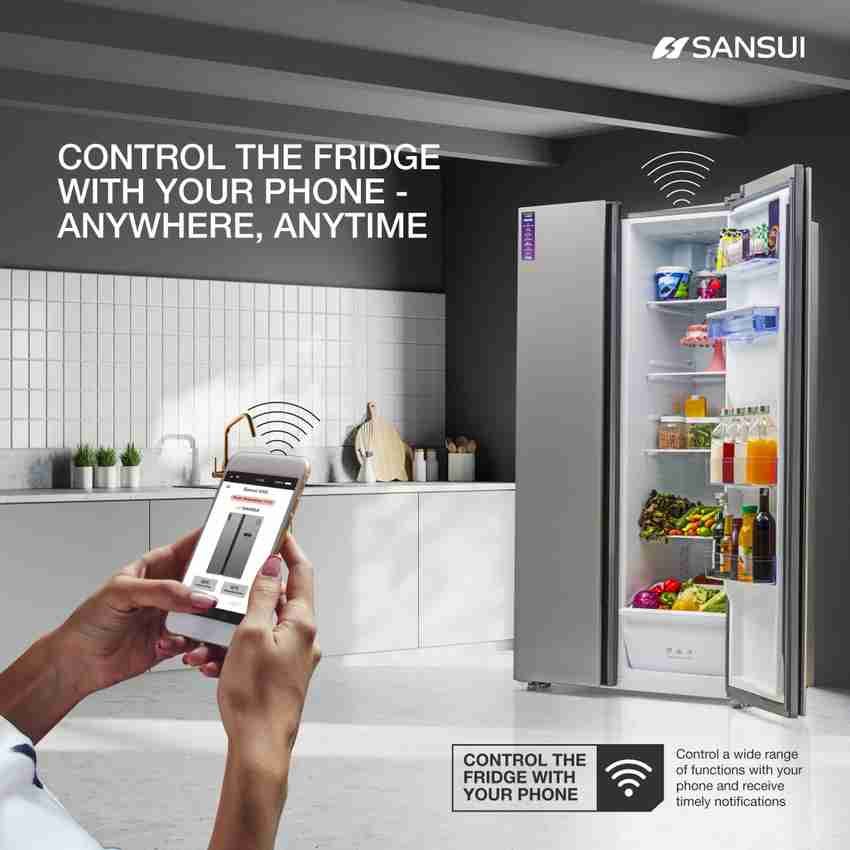 Sansui refrigerator side by side sales