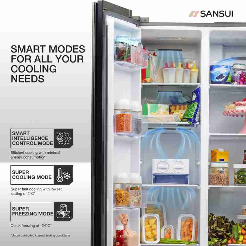 Sansui refrigerator side by side sales
