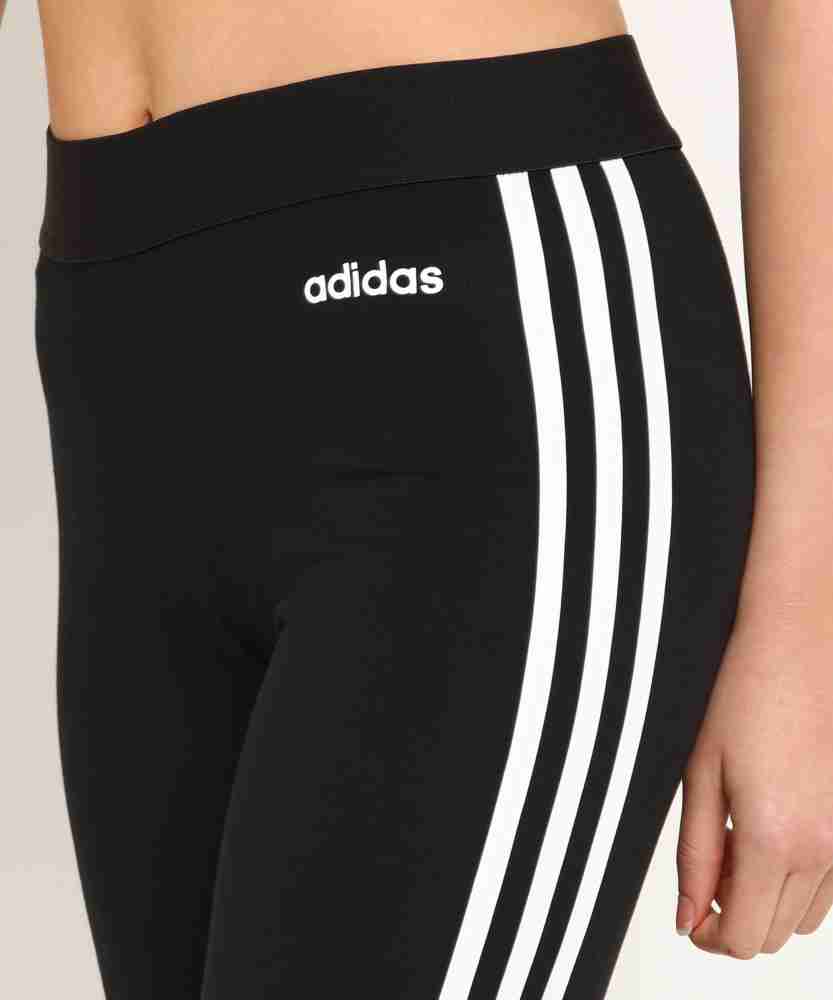 ADIDAS Striped Women Black Tights - Buy ADIDAS Striped Women Black Tights  Online at Best Prices in India