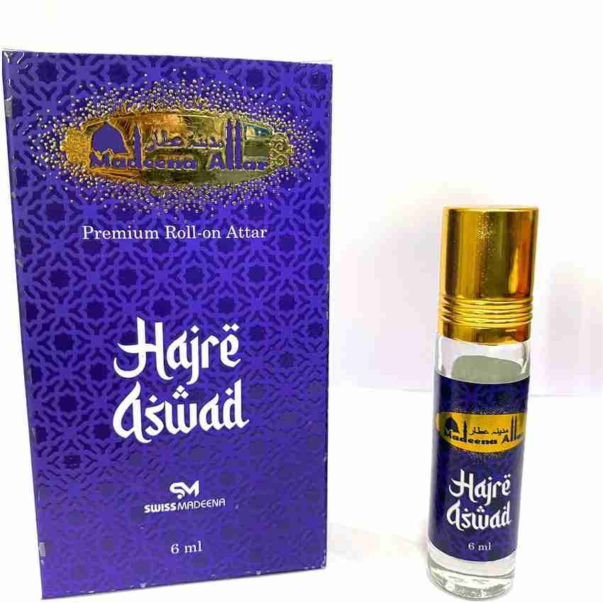 madeena SWISS HAJRE ASWAD 6ML Floral Attar Price in India