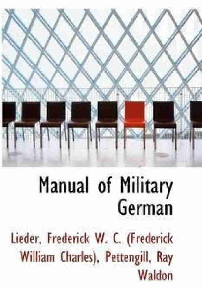 Manual of Military German Buy Manual of Military German by