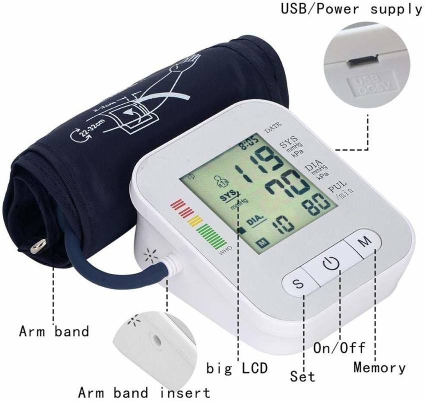 Omron Hem 7124 Fully Automatic Digital Blood Pressure Monitor with  Intellisense Technology Most Accurate Measurement