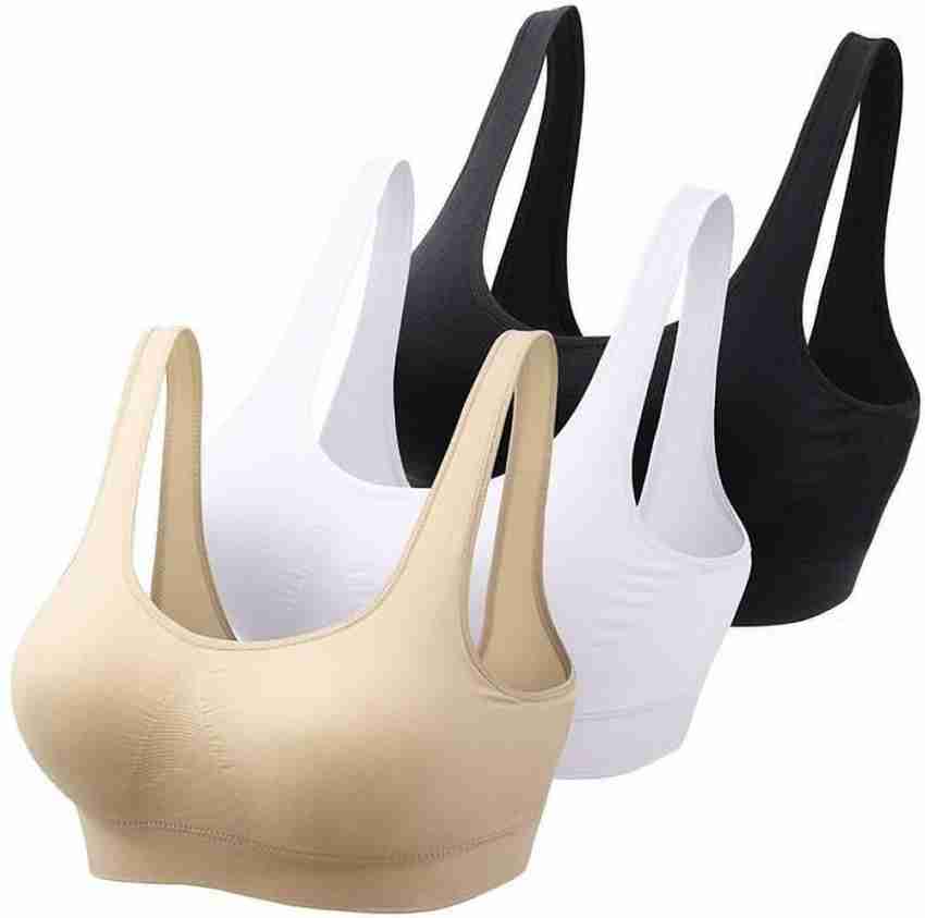 Buy Centra Pack of 2 Non Padded Cotton Racerback Bra - Beige