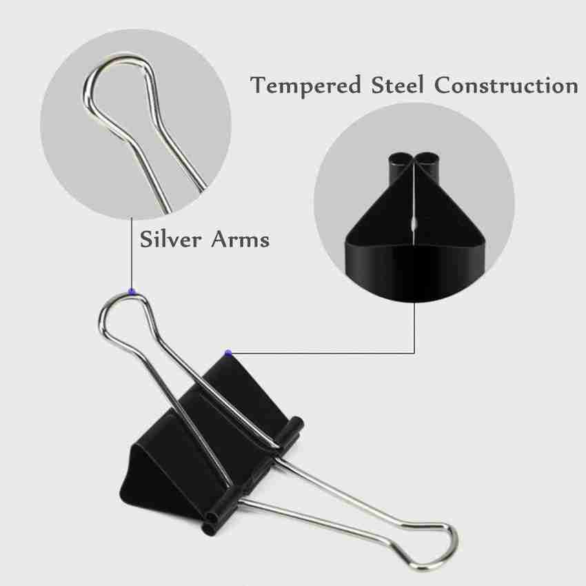 Large metal binder clips on sale