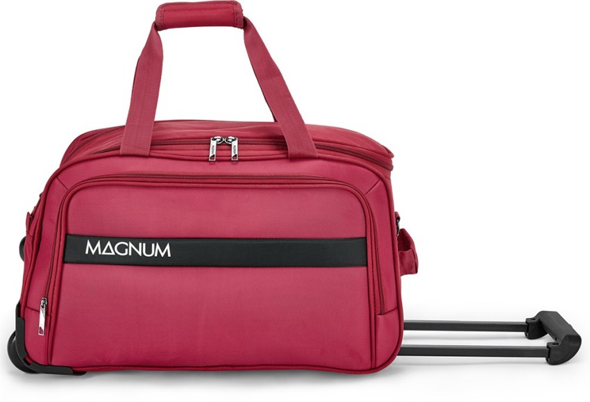 Blue Polyester Safari Magnum Duffle Trolley Bag For Travel