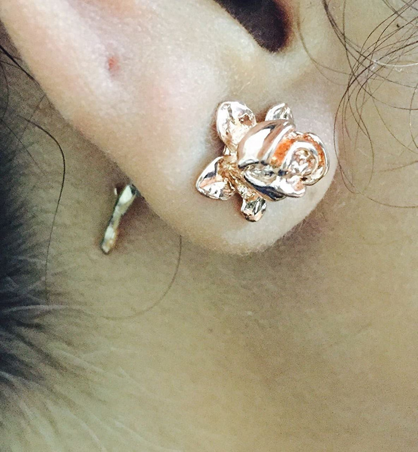 Update more than 157 rose shaped earrings gold latest seven.edu.vn