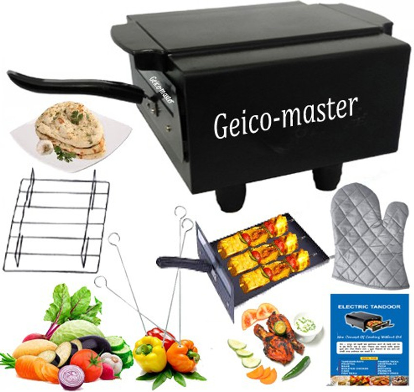 Geico master 2000W Exclusive Electric Tandoor IN 16 Inches With Premium Quality Tandoori Maker Electric Tandoor With Non stick trey Electric Tandoor Price in India Buy Geico master 2000W Exclusive