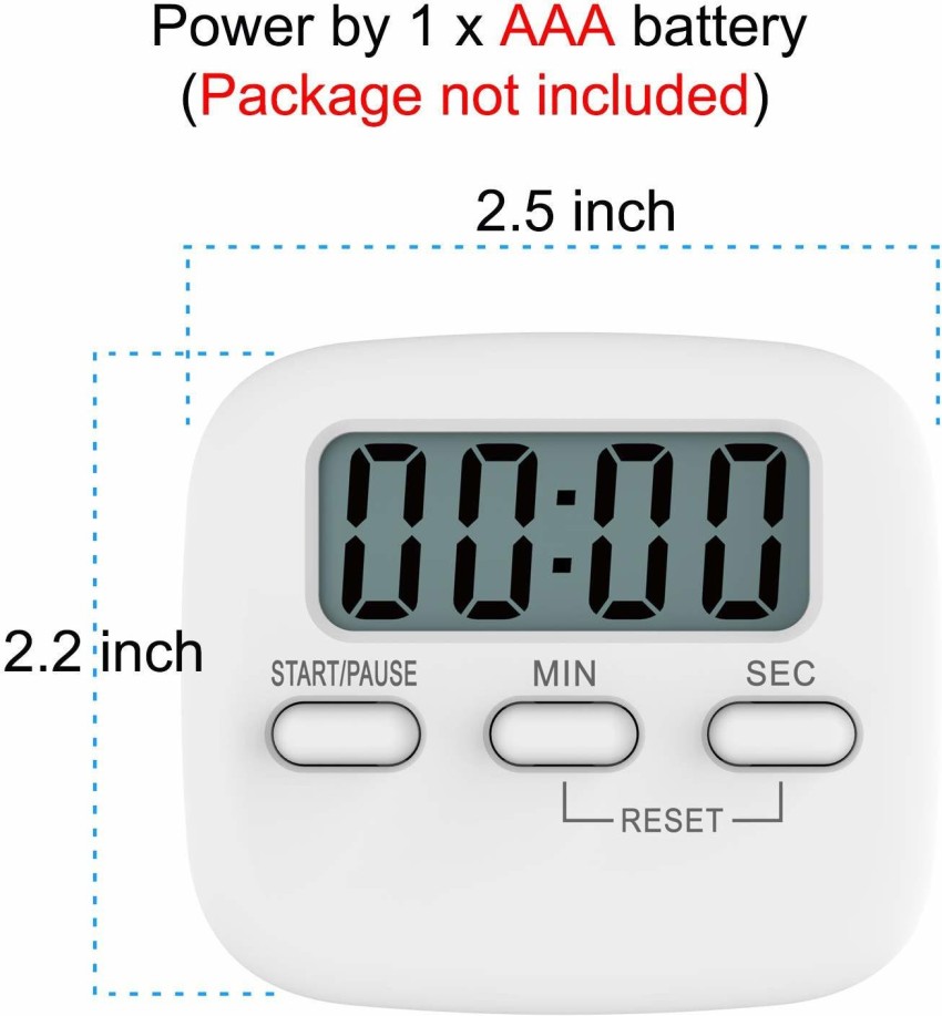 UnikArt Set of 2 Digital Cooking Timer,Loud Alarm LCD Display