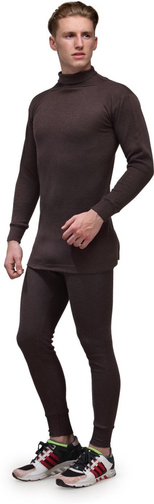 Buy winter wear Men's Oswal Thermal Top (Black, Medium) at