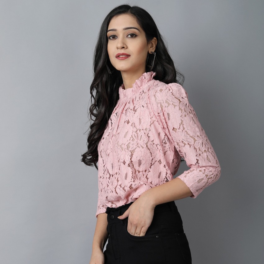 Buy pink Tops for Women by GOSTYLE Online