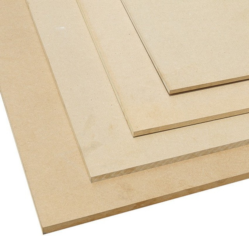 AmericanElm Pack of 4Pine MDF Boards for Art and Craft 4 mm Thick