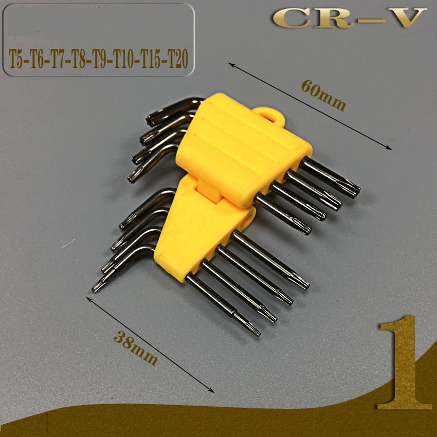 MyJerry Rder 608 Mini Torx Allen Key Set with Hole (T5 - T20) Allen Key Set MyJerry Rder 608 Mini Torx Allen Key Set with Hole (T5 - T20) Allen Key Set