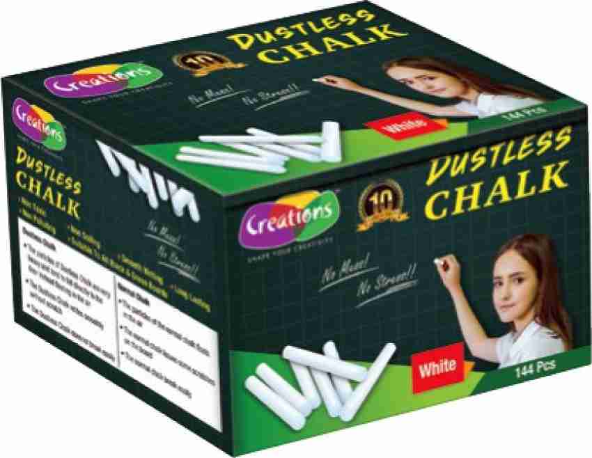 KORES WHITE Dustless Chalk, 50 pcs Board Chalk Price in India - Buy KORES  WHITE Dustless Chalk, 50 pcs Board Chalk online at