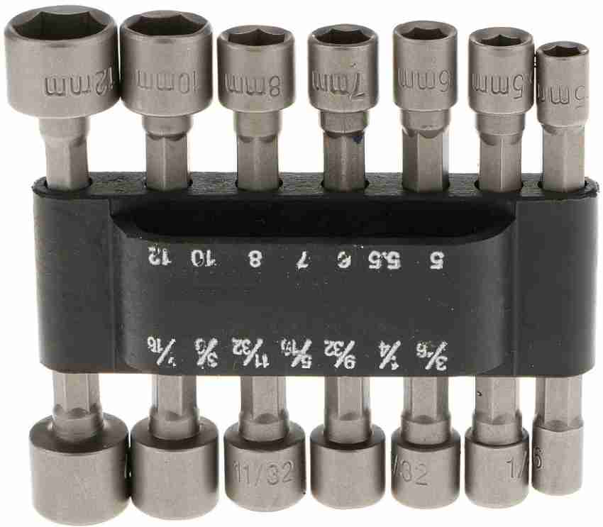 Metric nut best sale driver bit set