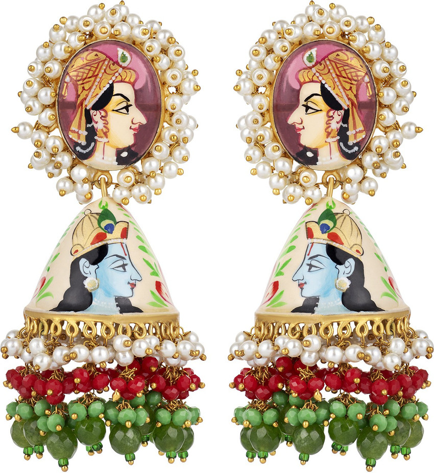 Flipkart Buy PEORA Peora Handcrafted Enamel Meenakari Pearl