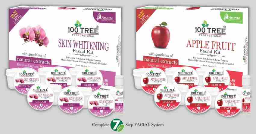 100Tree SKIN WHITENING FACIAL KIT APPLE FRUIT FACIAL KIT Price