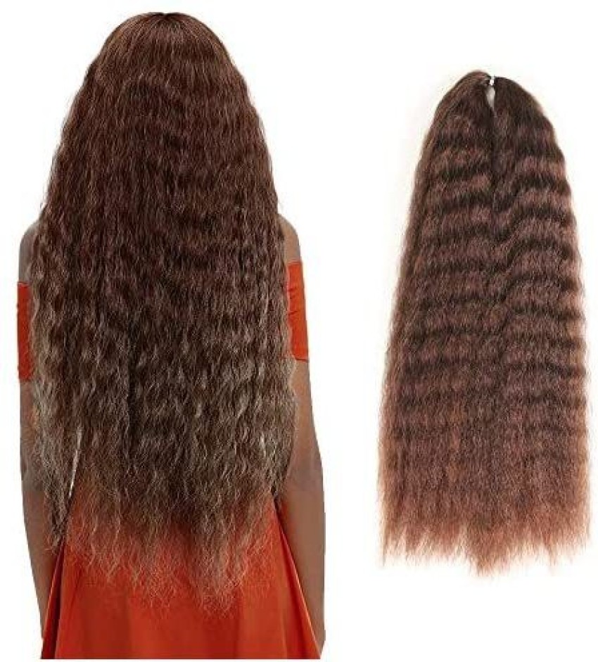 Fashion Idol Yaki Straight Crochet 20 Inch Long Natural Wave Crochet  Kanekalon Water Wave For Women(Ombre S Hair Extension Price in India - Buy  Fashion Idol Yaki Straight Crochet 20 Inch Long