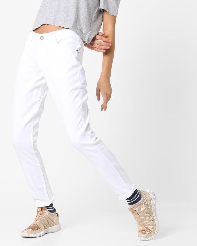dnmx Skinny Women White Jeans - Buy dnmx Skinny Women White Jeans