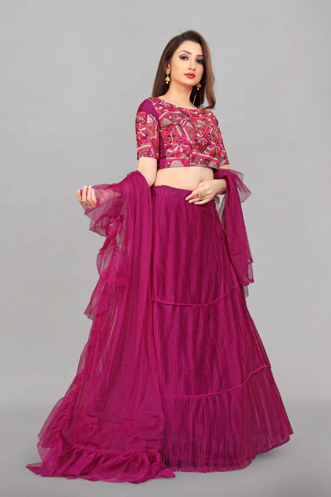 Divastri Self Design Semi Stitched Lehenga Choli Buy Divastri