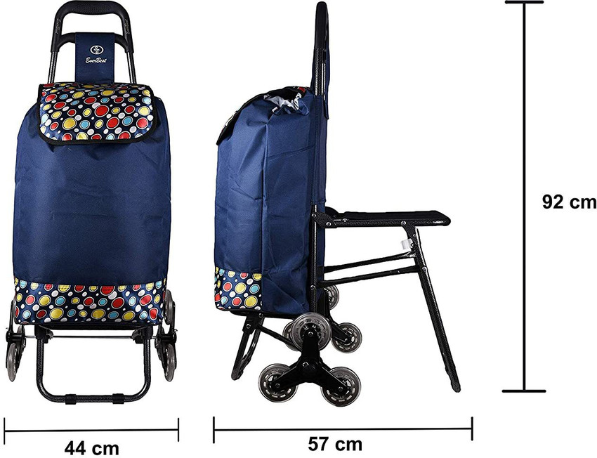 Shopping best sale luggage trolley