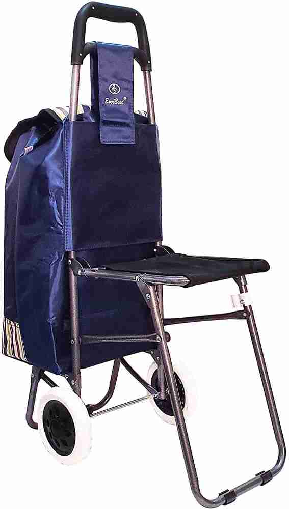 Shopping trolley bag with chair online