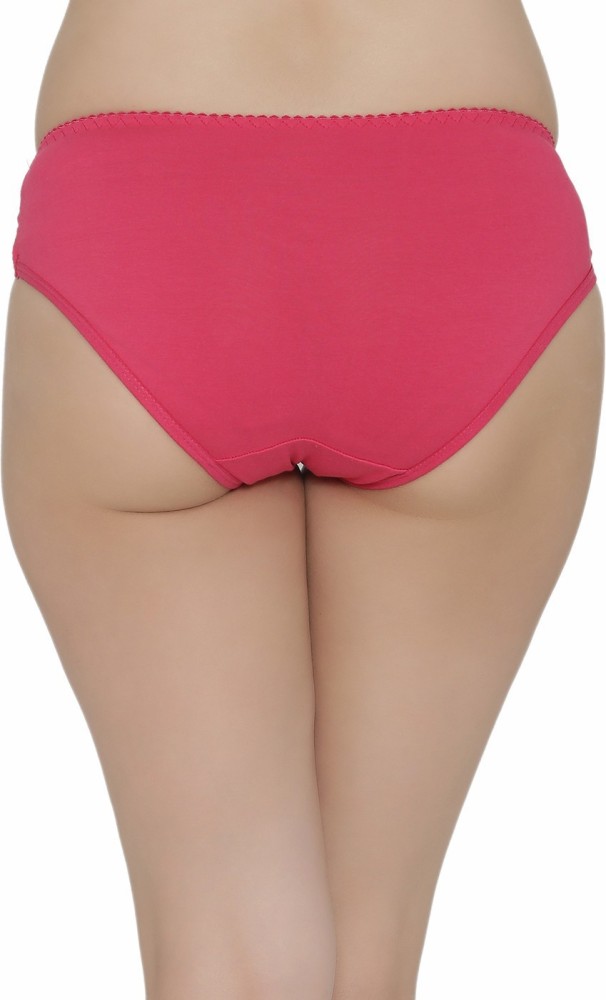 Clovia Women Bikini Pink Panty - Buy Clovia Women Bikini Pink