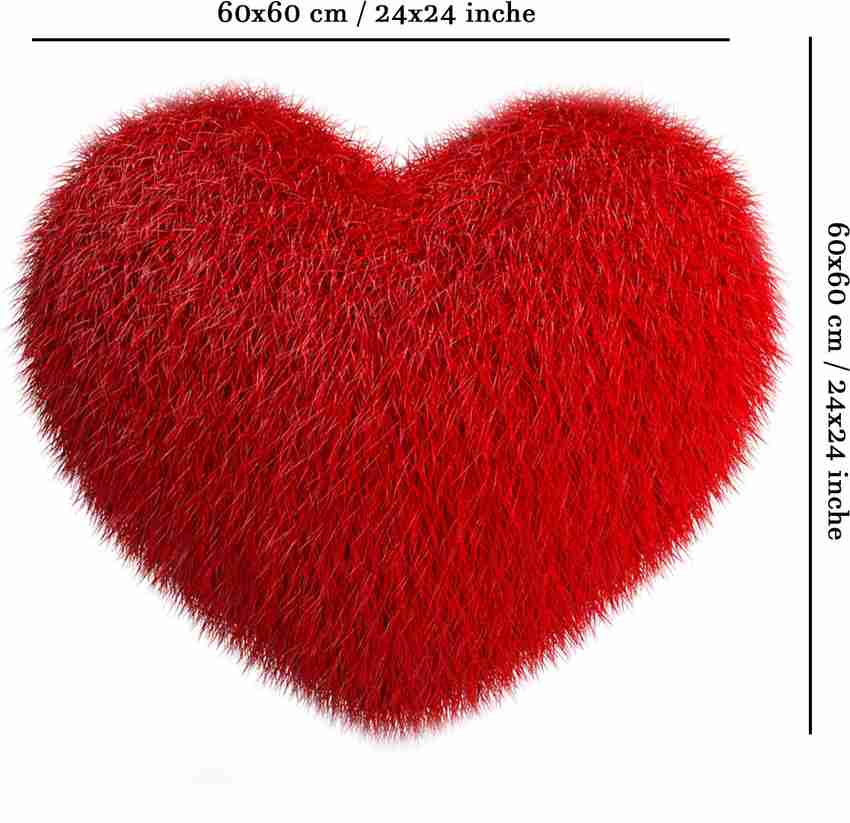Heart fur pillow sale