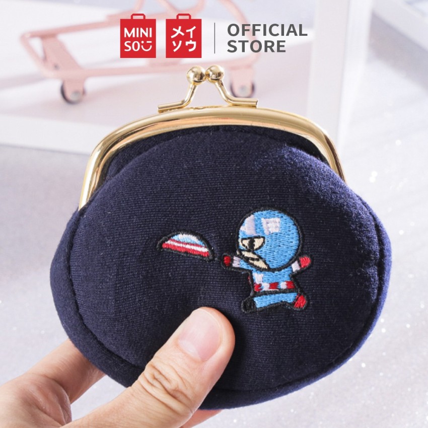 MINISO MARVEL Coin Purse Cute Small Coin Pouch Captain America