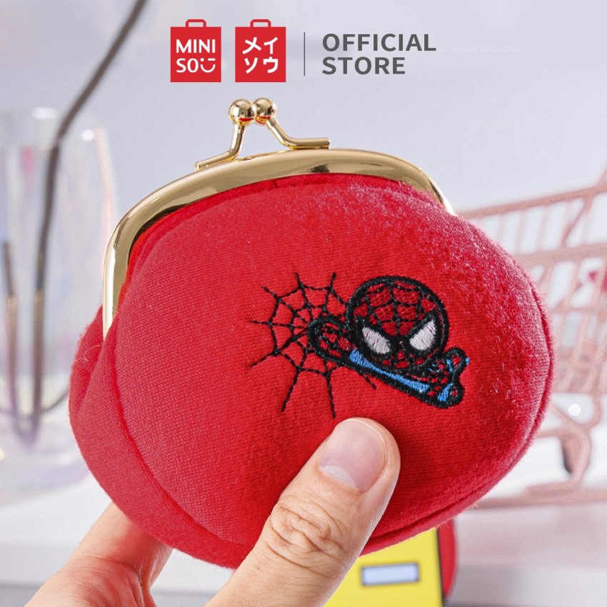 MINISO Polyester Marvel Coin Purse Trapezoid, Pouch for Headphone