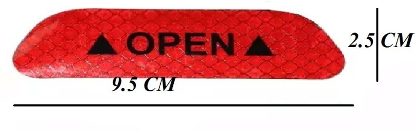 DKNBS 4 Door Open Reflector Sticker Universal Car Door Safety Warning Anti-Collision  Reflector 25 mm x 0.095 m Red Reflective Tape Price in India - Buy DKNBS 4  Door Open Reflector Sticker