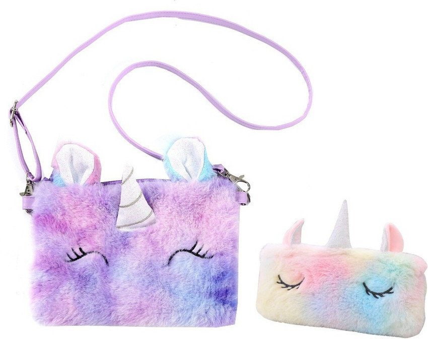 Plush unicorn purse outlet