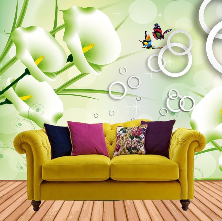 ALL DECORATIVE DESIGN Nature Multicolor Wallpaper Price in India - Buy ALL  DECORATIVE DESIGN Nature Multicolor Wallpaper online at